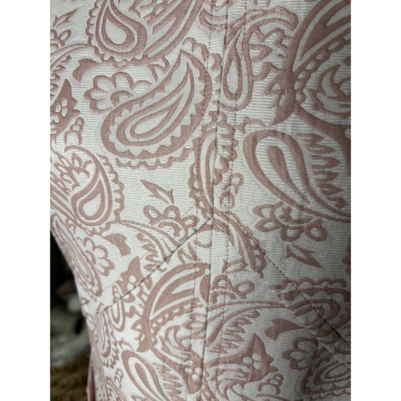 Victoria Beckham for Target Dress Womens XL Pink Floral Shift Jackie O Jacquard - Picture 8 of 14